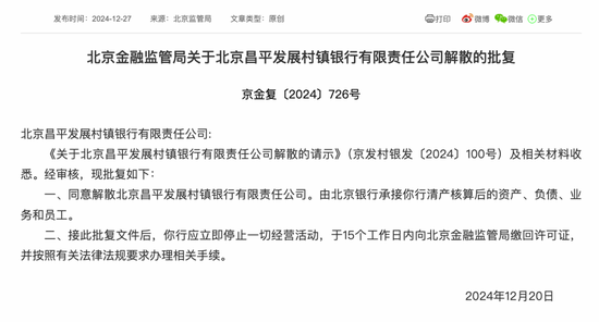 最新批复！逾20家中小金融机构解散_最新批复！逾20家中小金融机构解散_