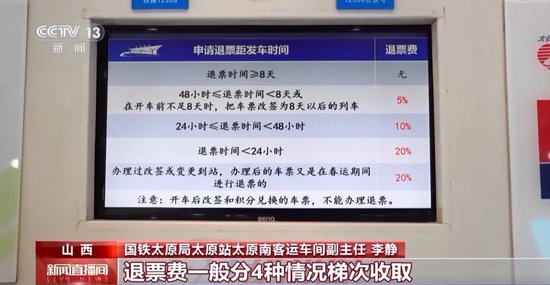 春运退票收手续费_2020春运期间退票扣费标准_
