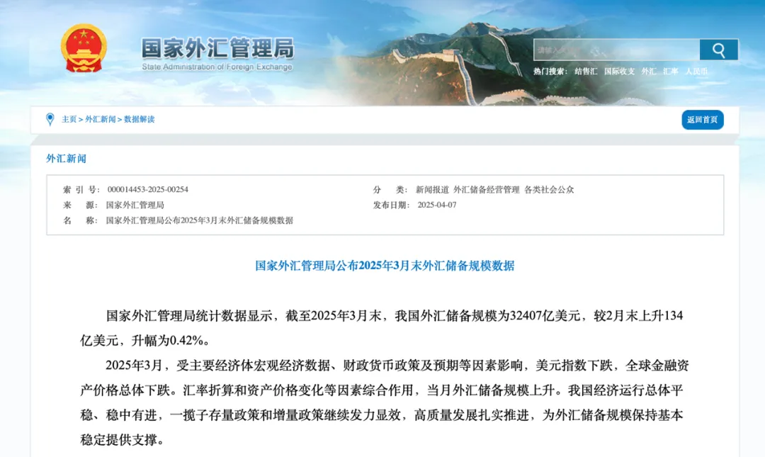 _外汇储备增量_央行外汇储备