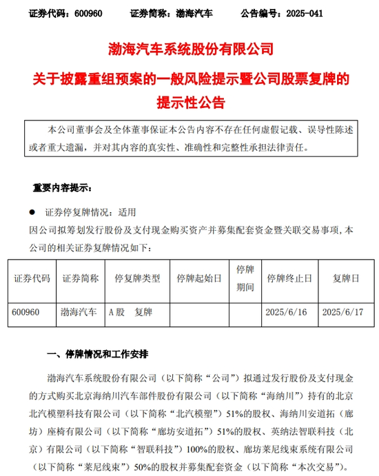 _渤海股份重组_渤海股份最新重大利好