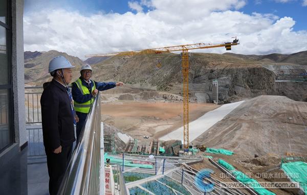 李国英调研帕孜水利枢纽工程（在建）
